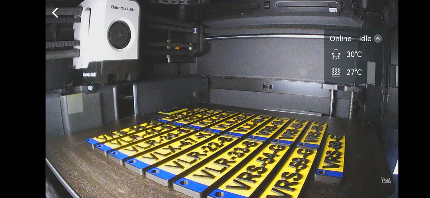 kenteken sleutelhanger personalised